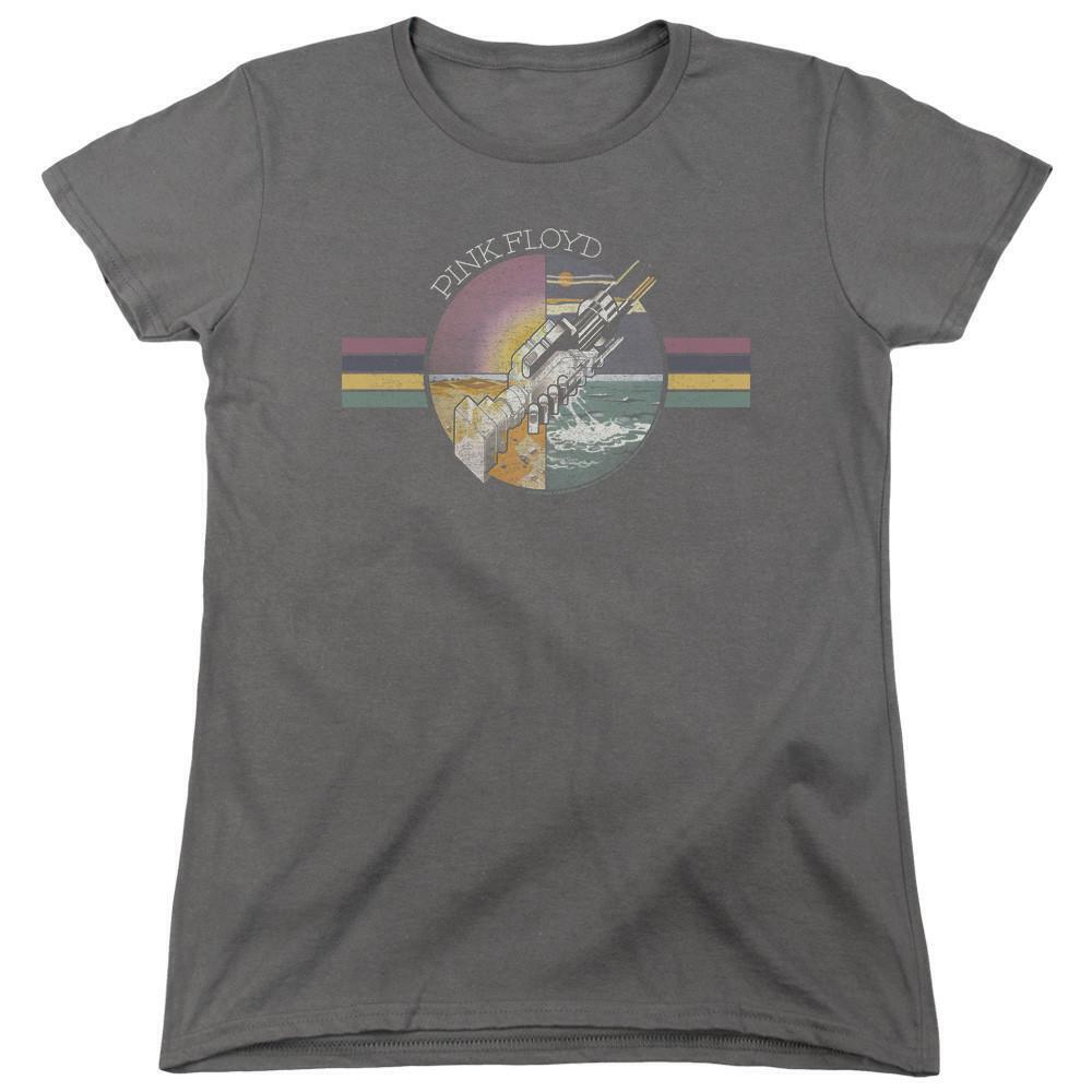 Floyd Welcome To The Machine Womens T Shirt Charcoal